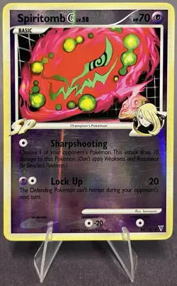 DAMAGED Spiritomb C 84/147 Reverse Holo Supreme Victors Authentic Pokemon Card - Image 1