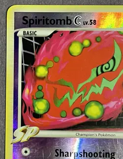 DAMAGED Spiritomb C 84/147 Reverse Holo Supreme Victors Authentic Pokemon Card - Image 3