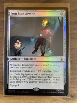 MTG Iron Man Armor Marvel Super Heroes Foil Mythic 0248 - Image 1
