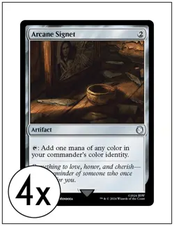 4x Arcane Signet, Fallout Commander, Magic the Gathering, MTG NM - Image 1
