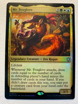 MTG 1x FOIL Mr. Foxglove # 6 Commander: Bloomburrow Magic the Gathering x1 NM - Image 1