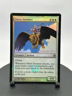 MTG Silent Sentinel Prerelease Promo Foil Born of the Gods Archon NM - Image 1