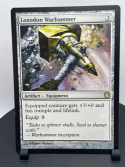 Loxodon Warhammer 31/81 Duel Decks MTG Artifact Equipment Commander EDH NM - Image 1
