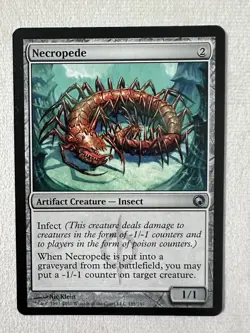 Necropede Scars of Mirrodin 185/249 MTG Artifact Creature Infect NM - Image 1