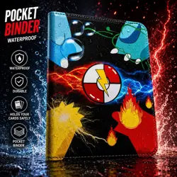 Card Binder for Pokemon Cards Holder Fits 400 Cards w/ 50 Removable Sleeves TCG - Image 1