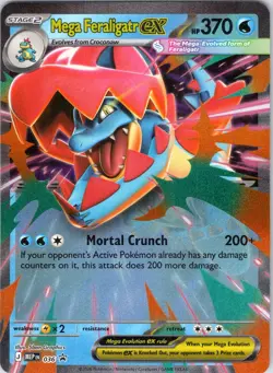 Mega Feraligatr ex 036 Holo Promo Jumbo Cards Pokemon Lightly Played - Image 1