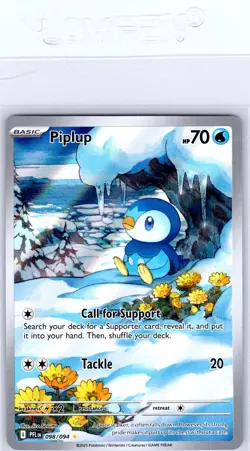 Piplup 098/094 Illustration Rare Phantasmal Flames Pokemon Holo Near Mint - Image 1