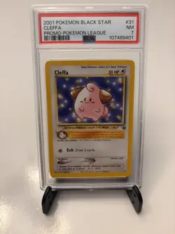 Pokemon TCG Cleffa 31 Black Star Promo PSA 7 - Image 1