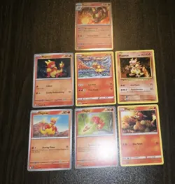 7 Magby, Magmar & Magmortar Pokemon Cards LP - NM - Image 1