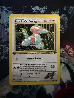 Sabrina's Porygon 1st Edition Gym Challenge 98/132 Common LP Pokemon TCG - Image 1