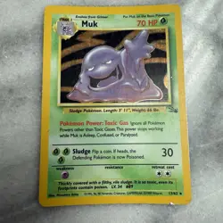 Muk 13/62 - Holo Rare - Pokemon Fossil Set MP - Image 1