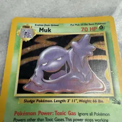 Muk 13/62 - Holo Rare - Pokemon Fossil Set MP - Image 2