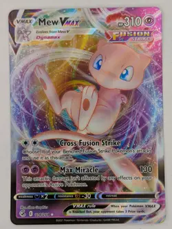 Pokemon TCG Mew VMAX 114/264 Ultra Rare Holofoil - Image 1