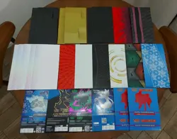Pokemon 6 ETB Cover/Replacement Sleeves & 19 Inserts! Evolving, Celebrations Etc - Image 1