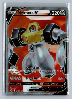 Melmetal V 075/078 Ultra Rare Pokemon GO Pokemon Holo NM/M - Image 1