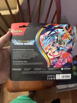 Pokemon TCG Chaos Rising 3-Pack Blister Booster w/Charmeleon Promo Sealed - Image 2