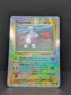 Magnemite Pokemon TCG Legendary Collection Reverse Holo Rare fireworks MP - Image 3