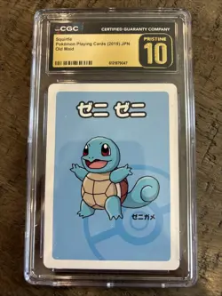 Squirtle Regular CGC Pristine 10 Old Maid JPN 2019 Pokemon TCG - Image 1
