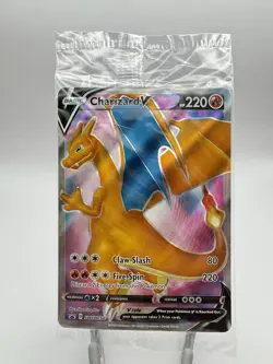 Charizard v SWSH050 Black Star Promo Champions Path ETB Sealed - Image 1