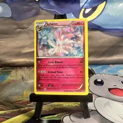 Sylveon XY Furious Fists 72/111 Pokemon English Cracked Ice Holo 2014 Damaged - Image 1