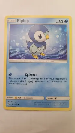Piplup (31) #31/156 SM - Ultra Prism Normal Common Pokemon - NM - Image 1
