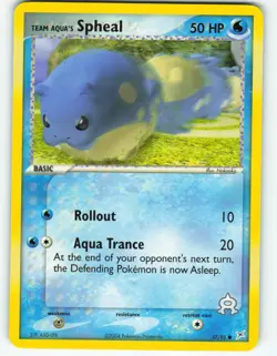 Team Aqua's Spheal - 57/95 Team Magma vs Team Aqua - Pokemon TCG - 2004 - Image 1