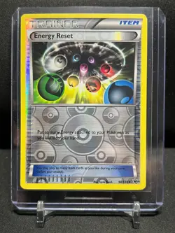 Energy Reset 98/124 Reverse Holo Pokemon 2016 Fates Collide LP - Image 1