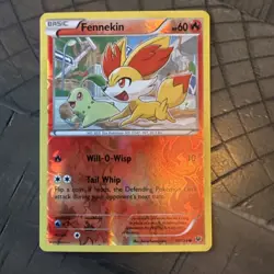 FENNEKIN 10/124 REVERSE HOLO COMMON POKEMON FATES COLLIDE - Image 1