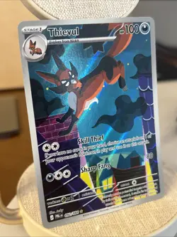 Pokemon TCG Thievul Pitch Black 092/084 IR, Holo NM Fast Shipping - Image 2