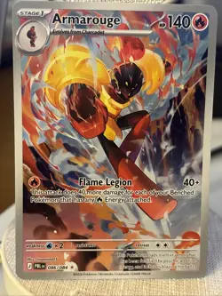 Pokemon TCG Armarouge IR 086/084, Pitch Black, New Set, Fast Shipping - Image 1