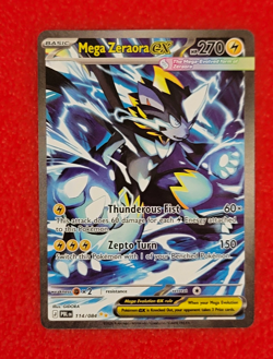 Pokemon TCG Mega Zeraora EX 114/084 Pitch Black Full Art Holo Ultra Rare EN - Image 1