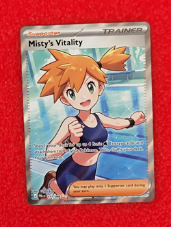 Pokemon TCG Misty's Vitality 111/084 Pitch Black Ultra Rare Full Art Foil EN - Image 1