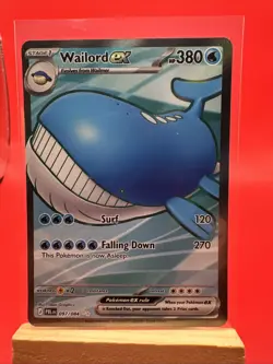 Pokemon Wailord ex Pitch Black Holo Full Art English 097/084 - Image 1
