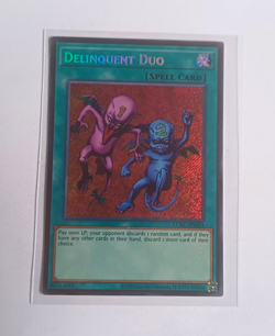 Konami Yu-Gi-Oh! Delinquent Duo LCKC-EN101 Unlimited Secret Rare Holo - Image 1