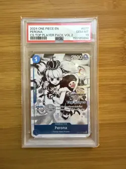 2024 One Piece Promos OP01-077 Perona Monochorme Top Player PSA 10 - Image 1