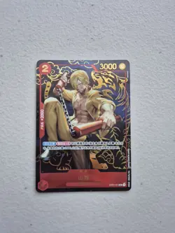One Piece Card Game Chinese Sanji OP01-013 Exclusive 1st Anniversary - Image 1