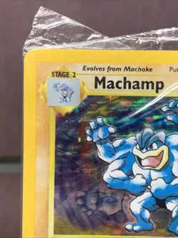 Pokemon TCG Sealed 1st Edition Machamp 8/102 Base Set Holo Rare VTG WOTC 1999 - Image 2