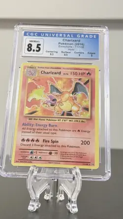 2016 Pokemon Charizard XY Evolutions Holo 11/108 CGC 8.5 NM/Mint+ Subgrades - Image 3