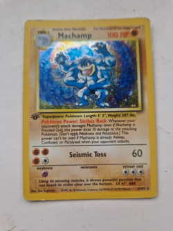 Pokemon TCG Sealed 1st Edition Machamp Base Set Holo Rare 8/102 WOTC 1999 - Image 1