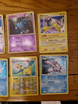 Pokemon Card Bundle Diamond & Pearl Era Job Lot Inc Raikou Holo Ampharos Palkia - Image 2