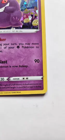 Pokemon Gengar SWSH052 SWSH: Sword & Shield Black Star Promo Cards Holo NM - Image 5