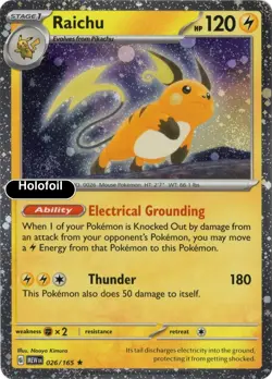 Raichu (Cosmos Holo) [MCAP - 026/165] Rare Holofoil NM Miscellaneous Cards & ... - Image 1