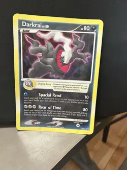 JUMBO Pokemon DARKRAI DP24 Holo Card Promo Played-Damaged - Image 1
