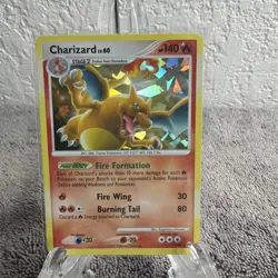 2009 Pokemon Platinum Arceus Charizard Holo Rare 1/99 Vintage Card - Image 2