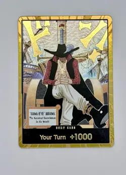 DON!! Card Dracule Mihawk Gold The Azure Sea's Seven - Image 1