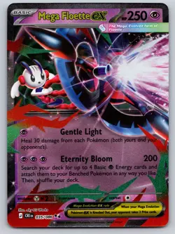 Mega Floette ex Holo Double Rare ME04: Chaos Rising 035/086 NM Pokemon Card TCG - Image 1