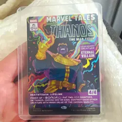 Wizards of the Coast MTG Marvel Tales Thanos the Mad Titan Mythic Alt Art 4/4 - Image 1