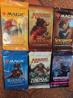 Lot of 6 Magic The Gathering MTG Sealed Packs - Unopened Draft Boosters! - Image 1