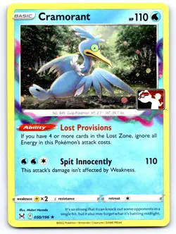 Cramorant 050/196 Holo Rare Prize Pack Series Cards Pokemon Near Mint - Image 1