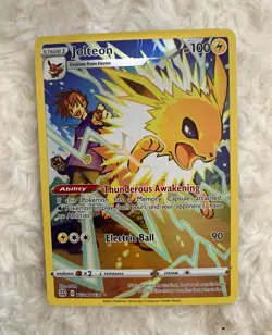 Pokemon TCG Jolteon TG04/TG30 Brilliant Stars Trainer Gallery Holo UR EN 2022 - Image 1